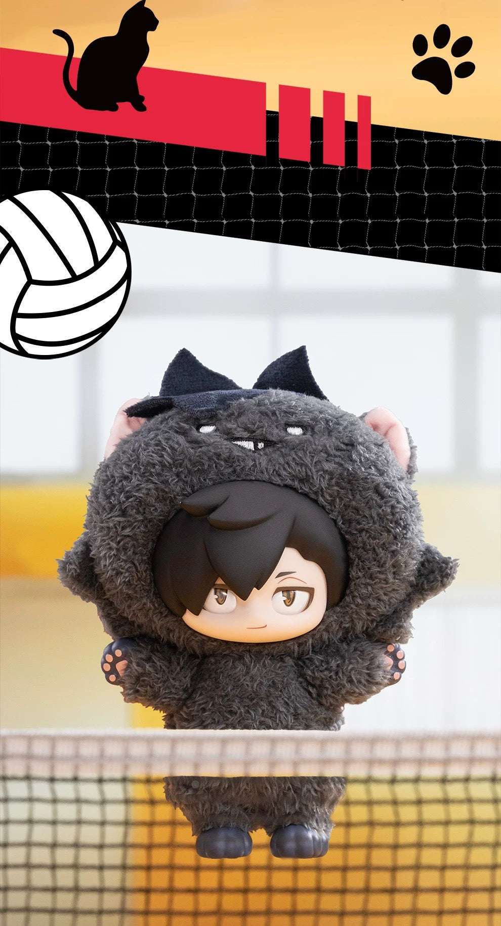 GONG X Haikyu!! | Volleyball Player Hinata Kageyama Kozume Kuroo - Vinyl Face Plush Doll Figure Keychain Collectable Toys