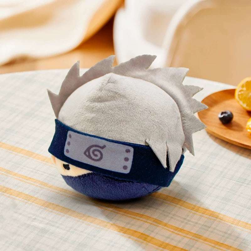 Japanese Anime Naruto Ninja Mochi Series | Naruto Sasuke Sakura Kakashi Gaara Hinata Cute Icon Head Kawaii Doll Keychain - Cute Kawaii Item