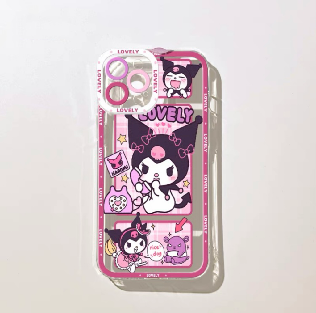 Japanese Cartoon KU Telephone iPhone Case 6 7 8 PLUS SE2 XS XR X 11 12 13 14 15 Pro Promax 12mini 13mini