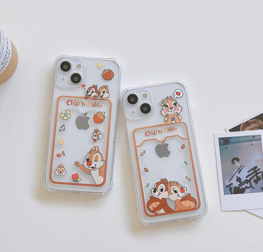 Japanese Cartoon Cute Squirrel Clip Dale Photo Holder | Melody Nuts - iPhone Case PLUS X 11 12 13 14 15 Pro Promax
