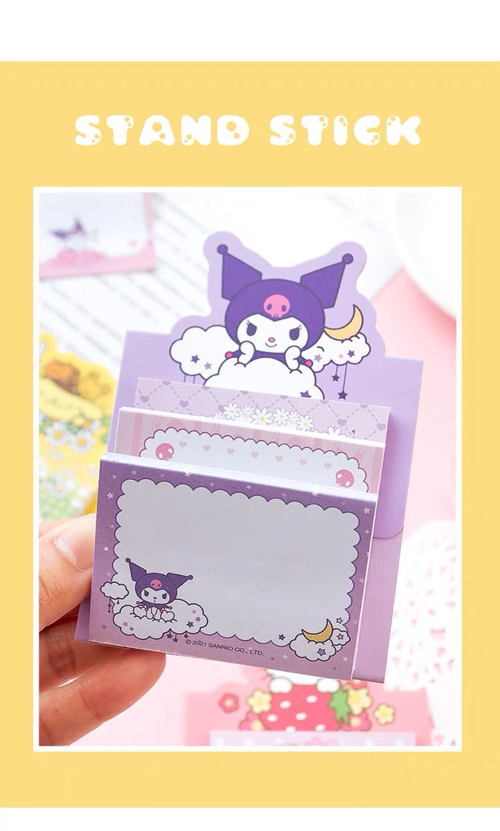 Sanrio Japan 3 Styles Mini Memo Pad | Hello Kitty My Melody Kuromi Cinnamoroll Pompompurin Pochacco - 90Sheets