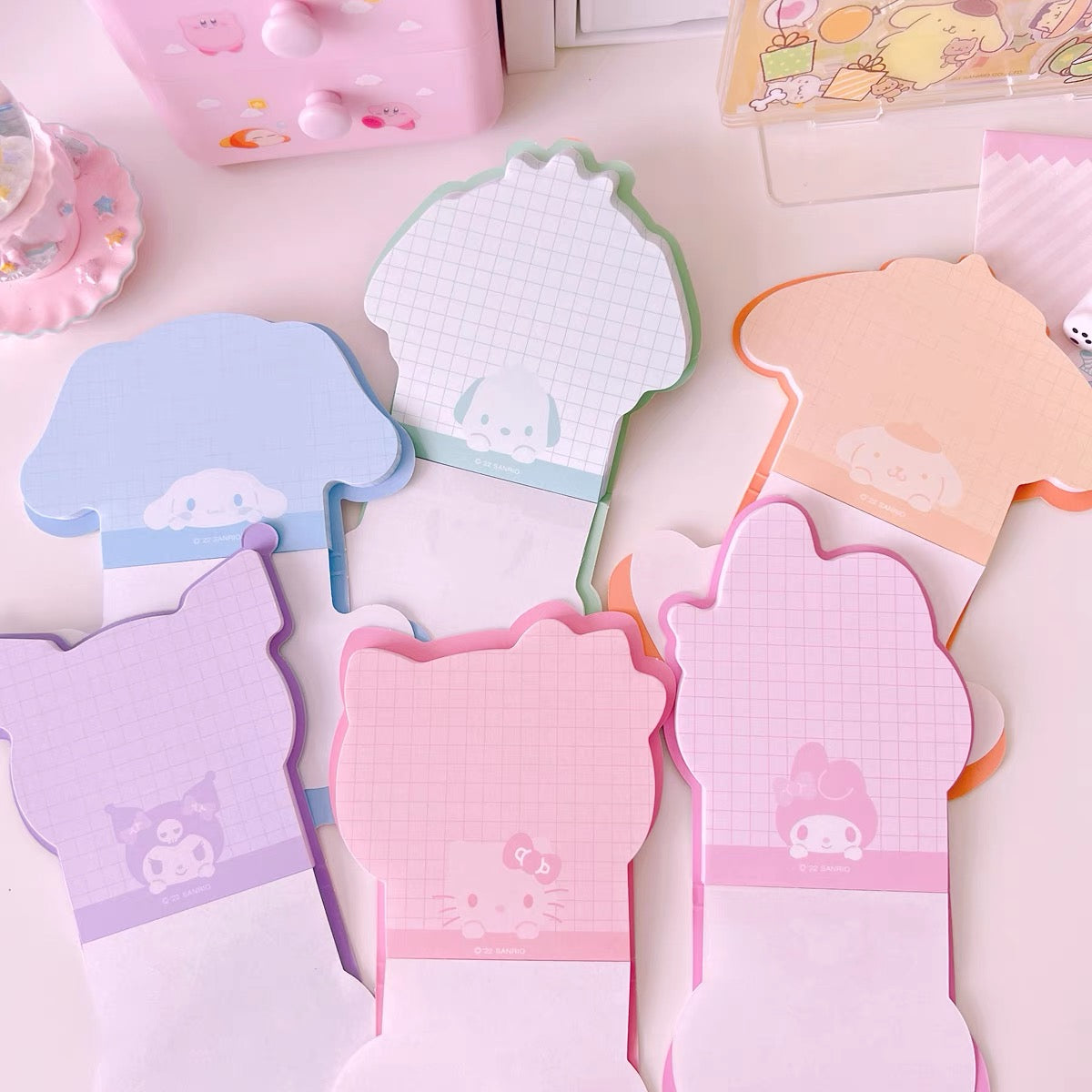 Sanrio Japan Memo Pad | Hello Kitty My Melody Kuromi Cinnamoroll Pompompurin Pochacco - 30Sheets