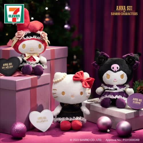 Sanrio X Anna Sui Plush Doll with Mirror | Hello Kitty My Melody Kuromi  - Limited Edition