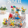 Mini Block Building Ocean Marine Life Plant | Turtle Fish Shark - Tiny Particle Assembly DIY Handmade Children Gift