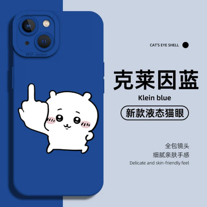 Japanese Cartoon ChiiKawa Funny Pose | Blue ChiiKawa Hachiware Usagi - iPhone Case XS 11 12 13 14 15 Pro Promax mini2mini 13mini