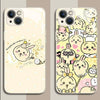 Japanese Cartoon Chiikawa Glass Mirror | Usagi Party Many Usagi - iPhoneケース XS 11 12 13 14 15 16 Pro Promax mini