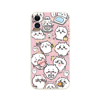 Japanese Cartoon ChiiKawa | Full Screen ChiiKawa Pink - iPhone Case XS 11 12 13 14 15 Pro Promax mini