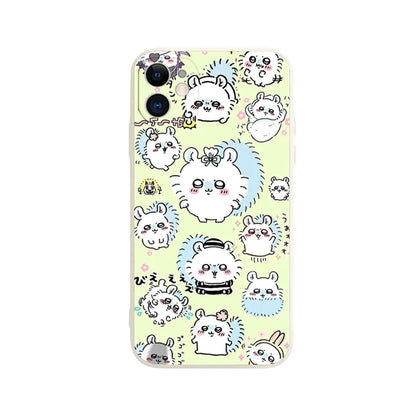 Japanese Cartoon ChiiKawa | Full Screen Momonga Green - iPhone Case XS 11 12 13 14 15 Pro Promax mini