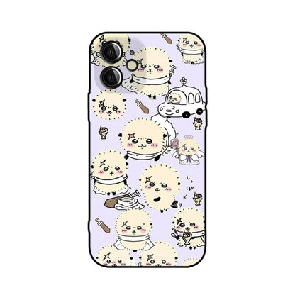 Japanese Cartoon ChiiKawa | Full Screen Rakko Purple - iPhone Case XS 11 12 13 14 15 Pro Promax mini