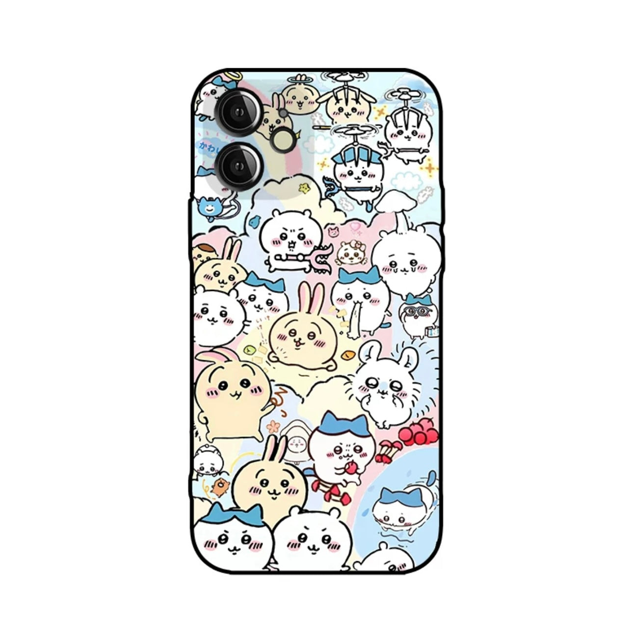 Japanese Cartoon ChiiKawa | Full Screen ChiiKawa Hachiware Usagi Momonga - iPhone Case XS 11 12 13 14 15 Pro Promax mini