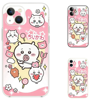 Japanese Cartoon ChiiKawa | Kawaii Sweets ChiiKawa Pink - iPhone Case XS 11 12 13 14 15 Pro Promax mini