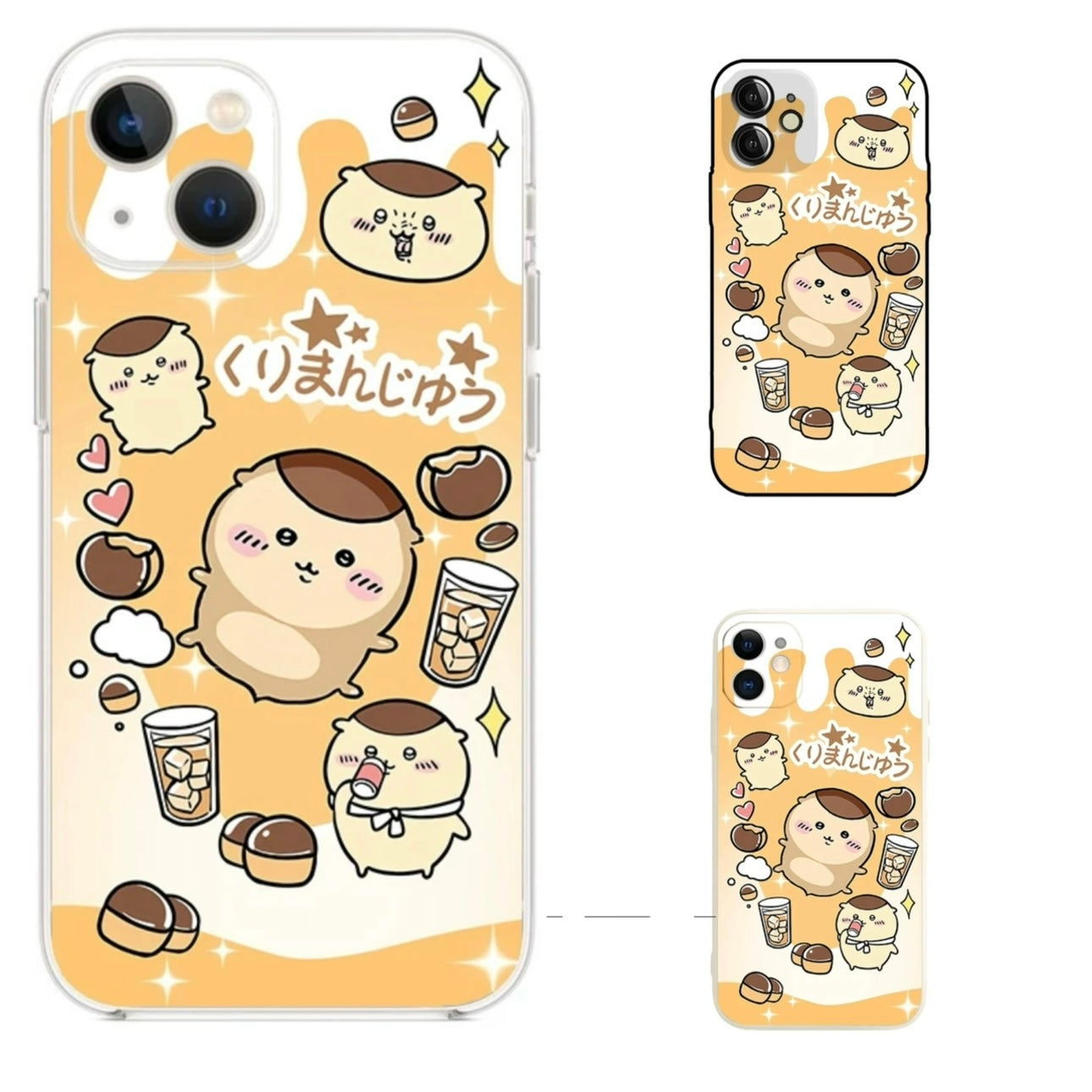 Japanese Cartoon ChiiKawa | Kawaii Foods Kurimanju Orange - iPhone Case XS 11 12 13 14 15 Pro Promax mini
