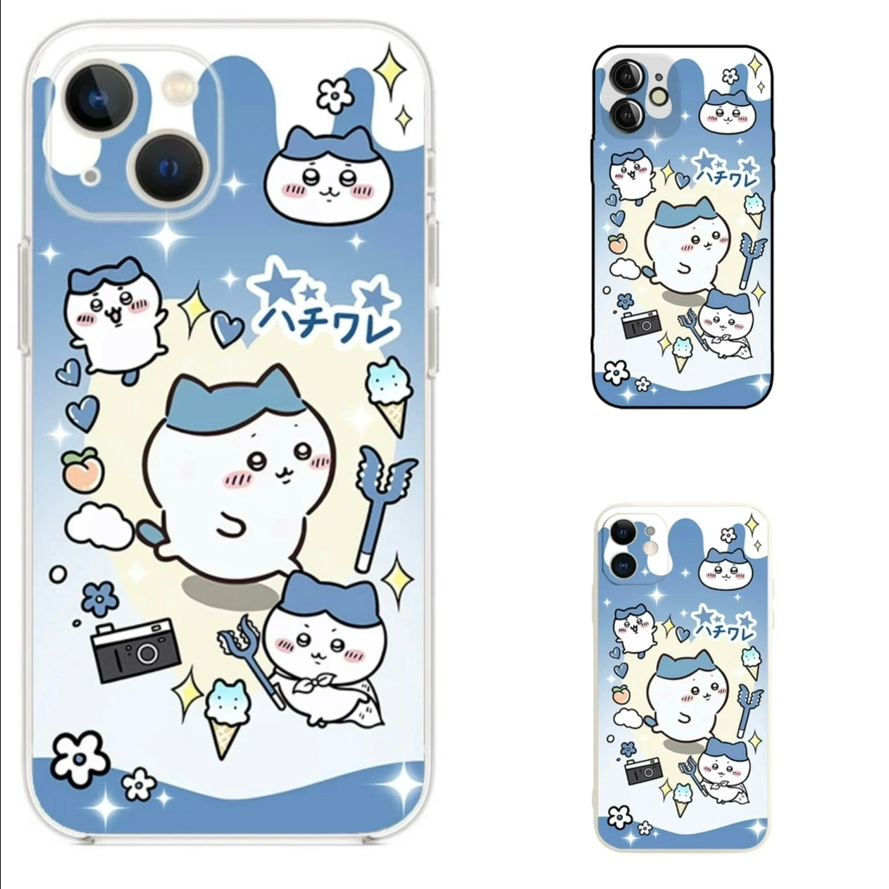Japanese Cartoon ChiiKawa | Kawaii Sweets Hachiware Blue - iPhone Case XS 11 12 13 14 15 Pro Promax mini 
