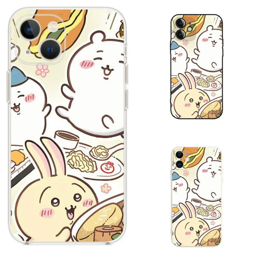 Japanese Cartoon ChiiKawa | Yummy Food Japanese Cartoon ChiiKawa | Hot Spring ChiiKawa Hachiware Usagi - iPhone Case XS 11 12 13 14 15 Pro Promax mini  - iPhone Case XS 11 12 13 14 15 Pro Promax mini 