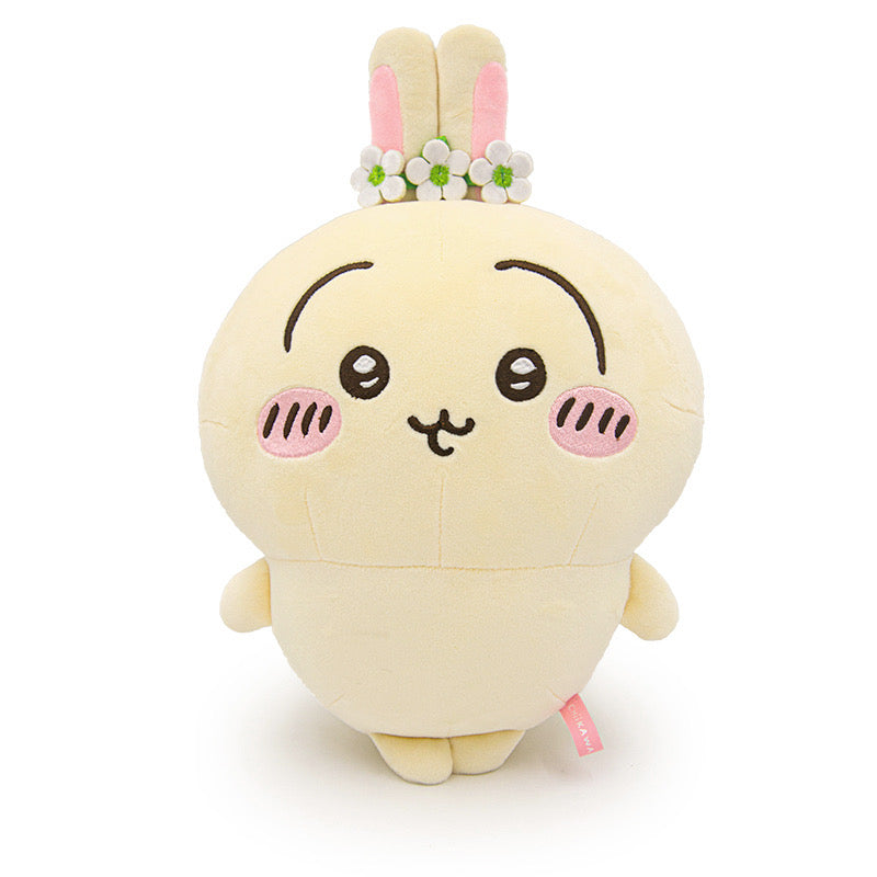 ChiiKawa X Miniso | ChiiKawa Hachiware Usagi Wearing Flower Garland Plush Doll - Kawaii Items Room Decoration Doll