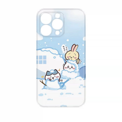 Japanese Cartoon ChiiKawa | Winter ChiiKawa Hachiware Usagi Momonga - iPhone Case XS 11 12 13 14 15 Pro Promax mini