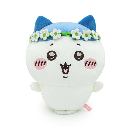ChiiKawa X Miniso | ChiiKawa Hachiware Usagi Wearing Flower Garland Plush Doll - Kawaii Items Room Decoration Doll
