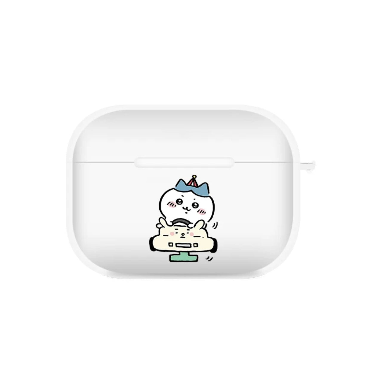 Japanese Cartoon ChiiKawa | Driving Car ChiiKawa Hachiware Usagi AirPods AirPodsPro AirPods3 Case - Clear Black