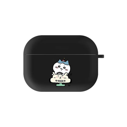 Japanese Cartoon ChiiKawa | Driving Car ChiiKawa Hachiware Usagi AirPods AirPodsPro AirPods3 Case - Clear Black