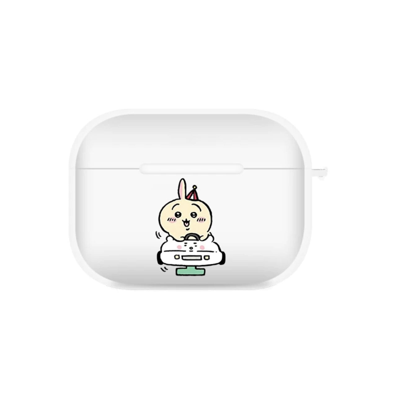 Japanese Cartoon ChiiKawa | Driving Car ChiiKawa Hachiware Usagi AirPods AirPodsPro AirPods3 Case - Clear Black