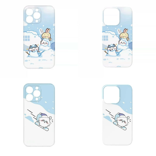 Japanese Cartoon ChiiKawa | Winter ChiiKawa Hachiware Usagi Momonga - iPhone Case XS 11 12 13 14 15 Pro Promax mini 