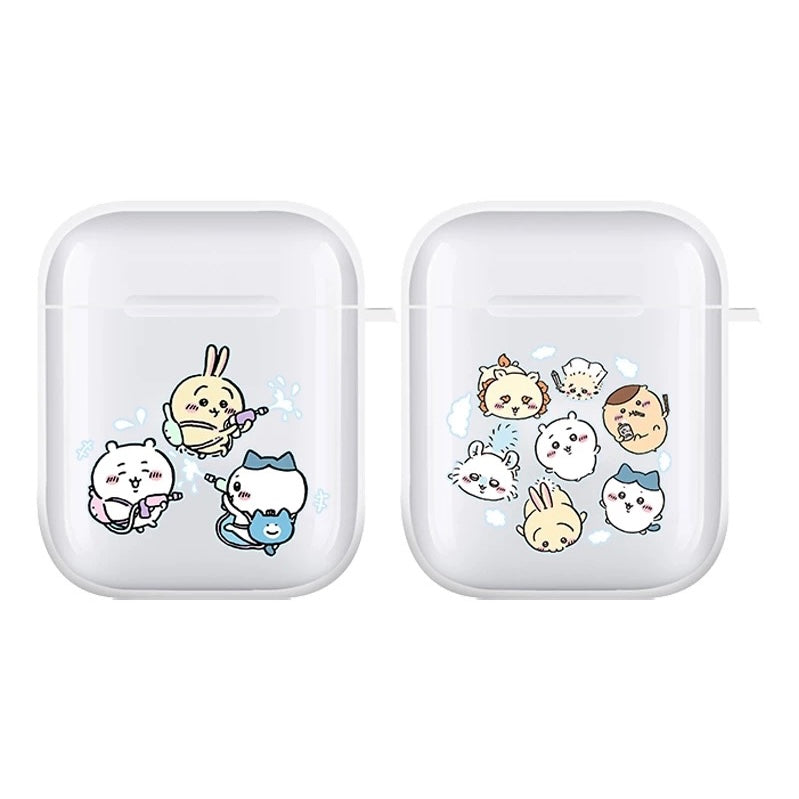 Japanese Cartoon ChiiKawa | Falling & Play Water AirPods AirPodsPro AirPods3 Case - Clear Black