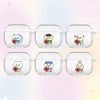 Japanese Cartoon ChiiKawa | Chinese Good Luck Blessing ChiiKawa Hachiware Usagi Momonga Rakko Kurimanju AirPods AirPodsPro AirPods3 Case - Clear Black Case