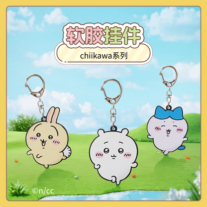 ChiiKawa X Miniso | ChiiKawa Hachiware Usagi Plastic Keychain - Kawaii Items Cute Accessories