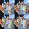 Japanese Cartoon ChiiKawa Tumbler with Straw | ChiiKawa Hachiware Usagi Angel Devil - Warm Cool Lovely Coffee Cup
