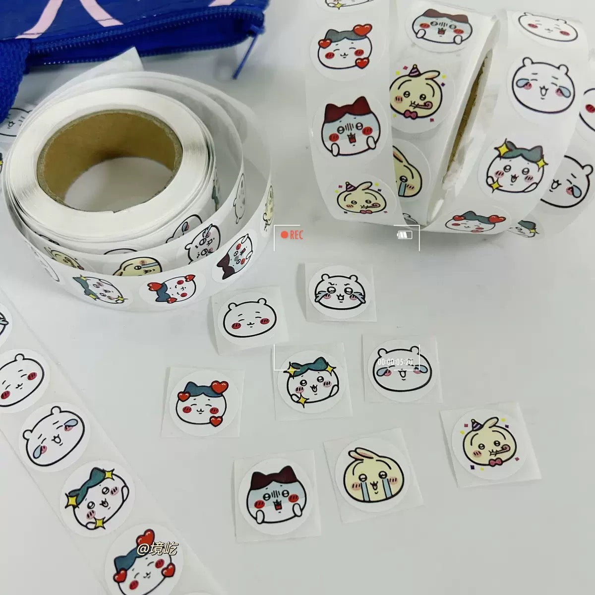 Japanese Cartoon ChiiKawa | Roll Simple Stickers Set - 500 Pieces Sche ...