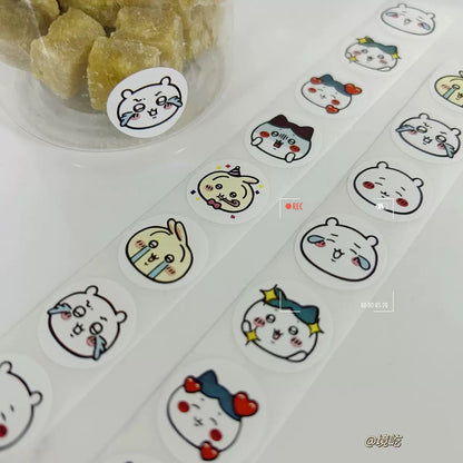 Japanese Cartoon ChiiKawa | Roll Simple Stickers Set - 500 Pieces Schedule Notebook