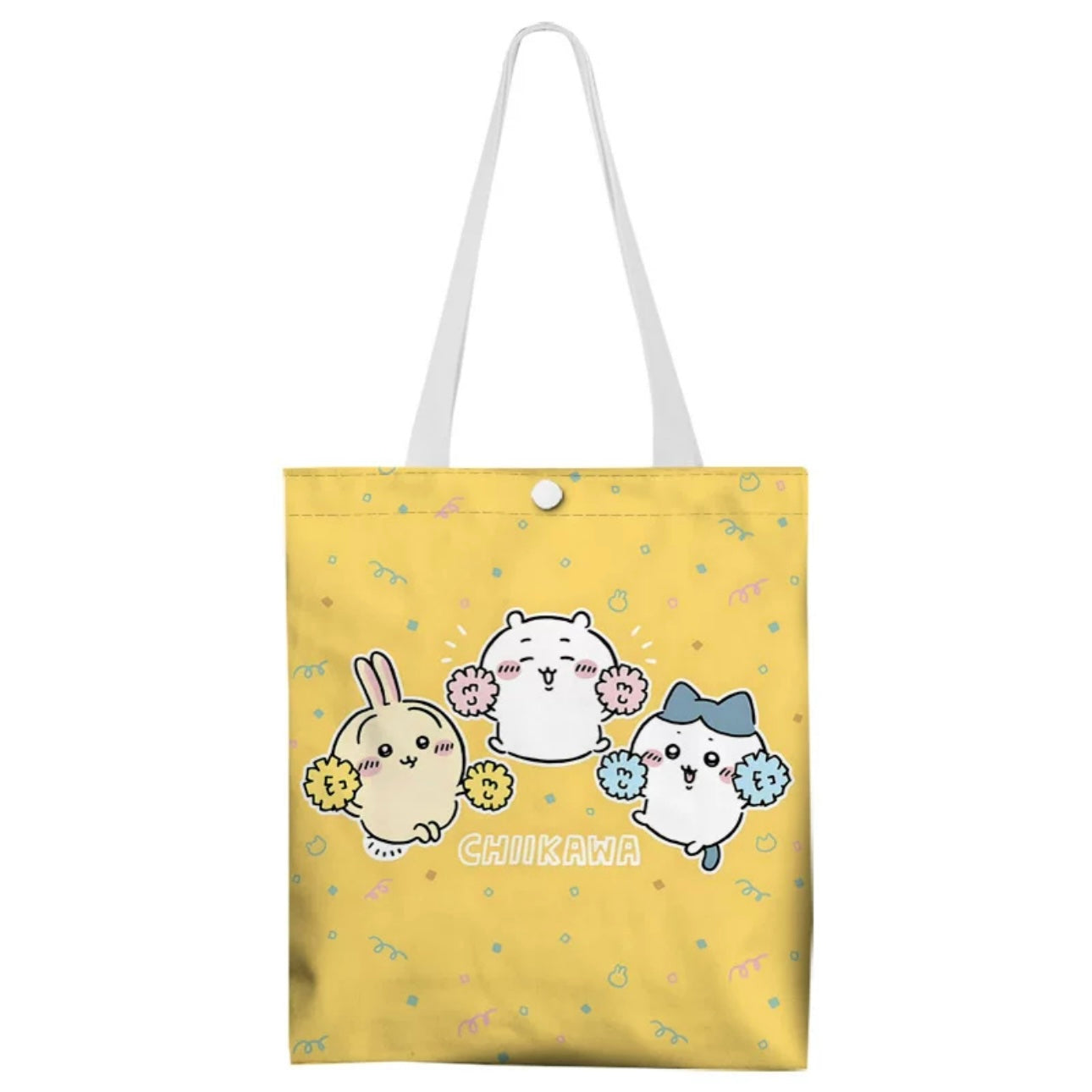Japanese Cartoon Chiikawa Canvas Tote Bag | ChiiKawa Hachiware Usagi - Shopping Shoulder Tote Bag