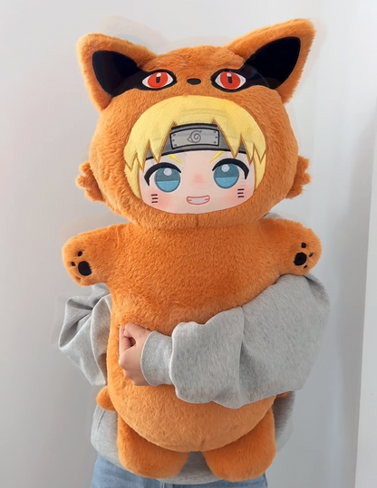 [Pre-Order] Japanese Anime Naruto Ninja Fan Work Version | Naruto Kakashi Gaara in Animal Costume Cute Kawaii Cushion - Cute Kawaii Room Decoration Item