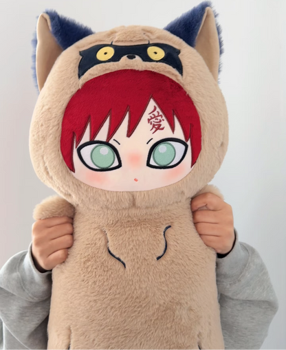 [Pre-Order] Japanese Anime Naruto Ninja Fan Work Version | Naruto Kakashi Gaara in Animal Costume Cute Kawaii Cushion - Cute Kawaii Room Decoration Item