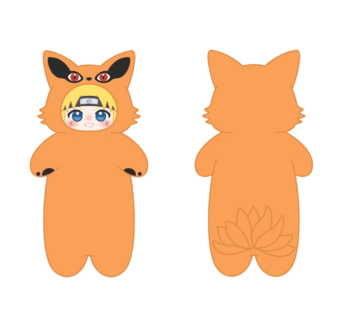 [Pre-Order] Japanese Anime Naruto Ninja Fan Work Version | Naruto Kakashi Gaara in Animal Costume Cute Kawaii Cushion - Cute Kawaii Room Decoration Item