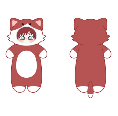 [Pre-Order] Japanese Anime Naruto Ninja Fan Work Version | Naruto Kakashi Gaara in Animal Costume Cute Kawaii Cushion - Cute Kawaii Room Decoration Item