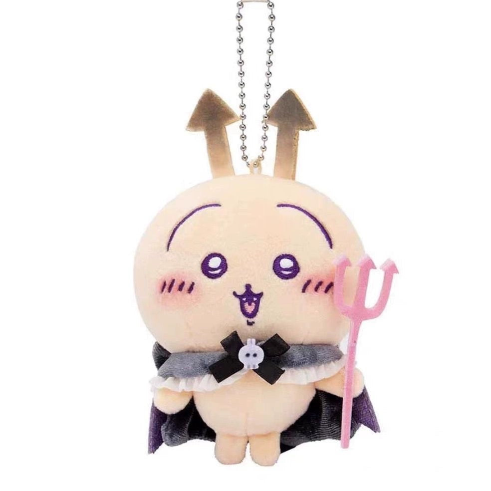 Japan ChiiKawa Lolita & Gothic Angel Devil | ChiiKawa Hachiware Usagi Momonga Rakko Shisa Kurimanju - Mini Plush Doll keychain