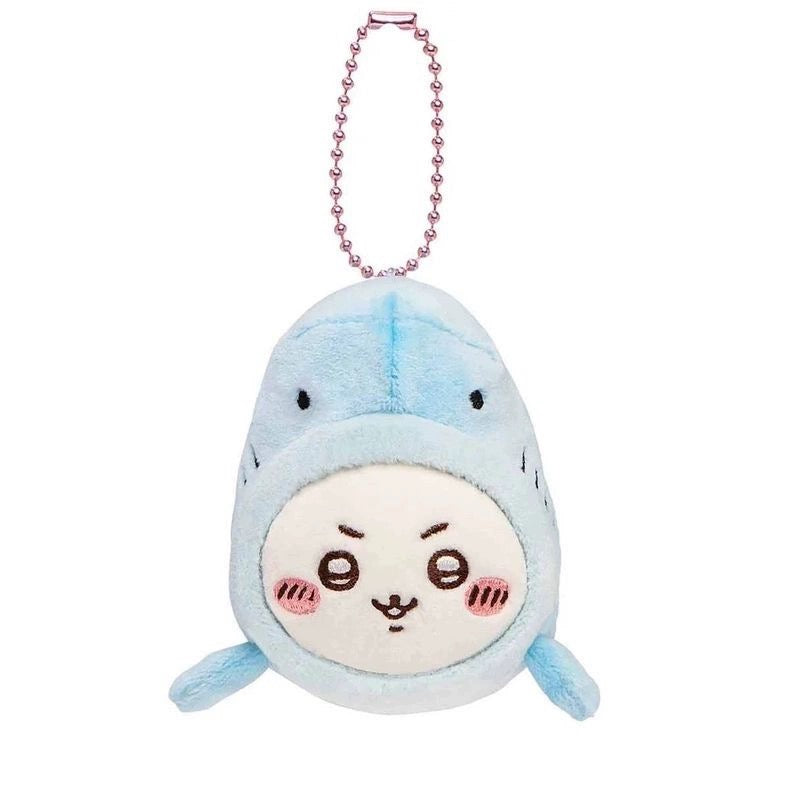 Japan ChiiKawa Aquarium Limited Keychain | Shark & Whale ChiiKawa Hachiware Usagi - Mini Plush Doll