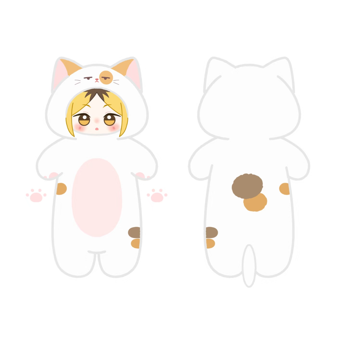 [Pre-Order] Japanese Anime Haikyu!! Fan Work Version | Hinata Kageyama Tsukishima Yamaguchi Nishinoya Sugawara Kozume Kuroo Bokuto Akaashi Ushijima Tendo Miya Atsumu Osamu Shinsuke in Animal Costume Cute Kawaii Cushion - Cute Kawaii Room Decoration Item