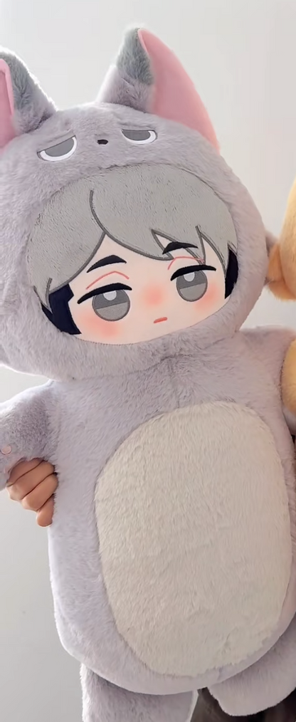 [Pre-Order] Japanese Anime Haikyu!! Fan Work Version | Hinata Kageyama Tsukishima Yamaguchi Nishinoya Sugawara Kozume Kuroo Bokuto Akaashi Ushijima Tendo Miya Atsumu Osamu Shinsuke in Animal Costume Cute Kawaii Cushion - Cute Kawaii Room Decoration Item