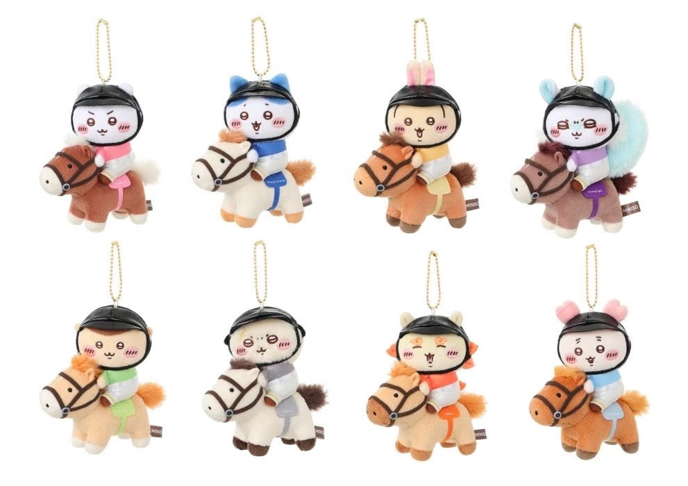 づかちー專用link ミニソ　馬術 うさぎ　モモンガ ChiiKawa X Miniso Horse Riding Series | ChiiKawa Hachiware Usagi