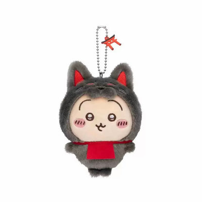 Japan ChiiKawa Kyoto Limired Japanese Folklore Kitsune | ChiiKawa Hachiware Usagi - Mini Plush Doll keychain Plush Doll