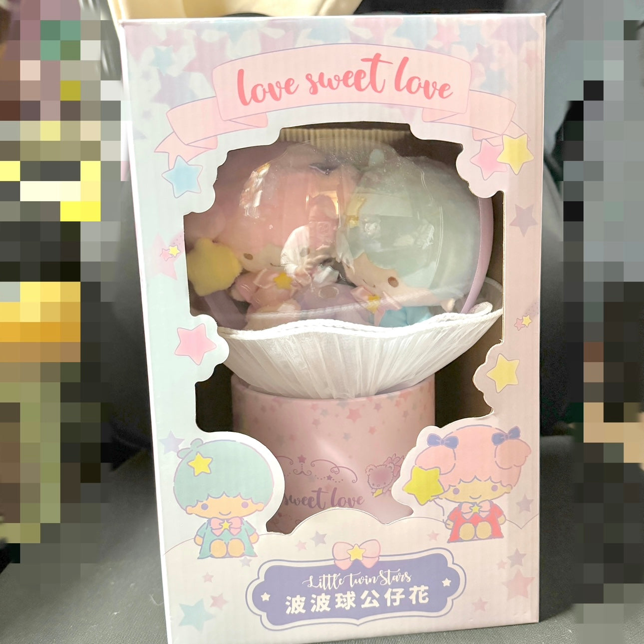 Sanrio x 7-11 Little Twins Star Valentine Limited Edition | Love Sweet Love Flowers Bouquet Gift Box - Valentine Wedding Gift 