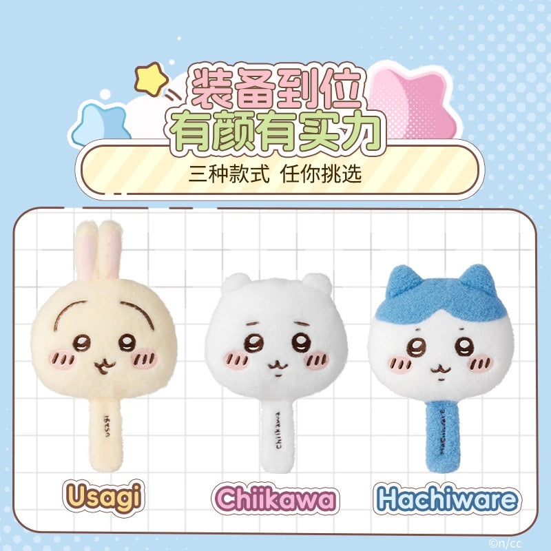 ChiiKawa X Miniso | ChiiKawa Hachiware Usagi Hand Plush Mirror - Kawaii Items