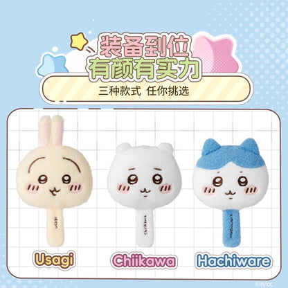 ChiiKawa X Miniso | ChiiKawa Hachiware Usagi Hand Plush Mirror - Kawaii Items