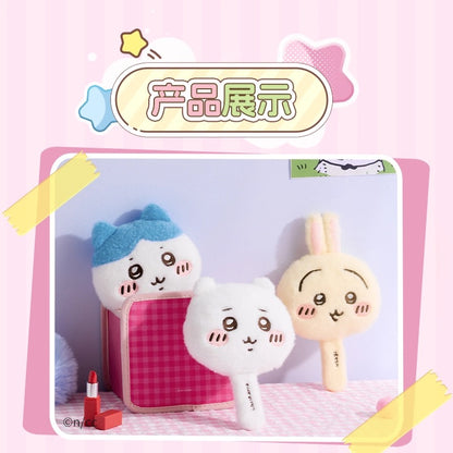 ChiiKawa X Miniso | ChiiKawa Hachiware Usagi Hand Plush Mirror - Kawaii Items