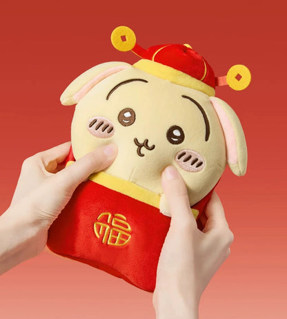 ChiiKawa X Miniso Chinese New Year Limited Series | ChiiKawa Hachiware Usagi Momonga Kurimanju Rakko Plush Doll Kawaii Items Room Decoration doll