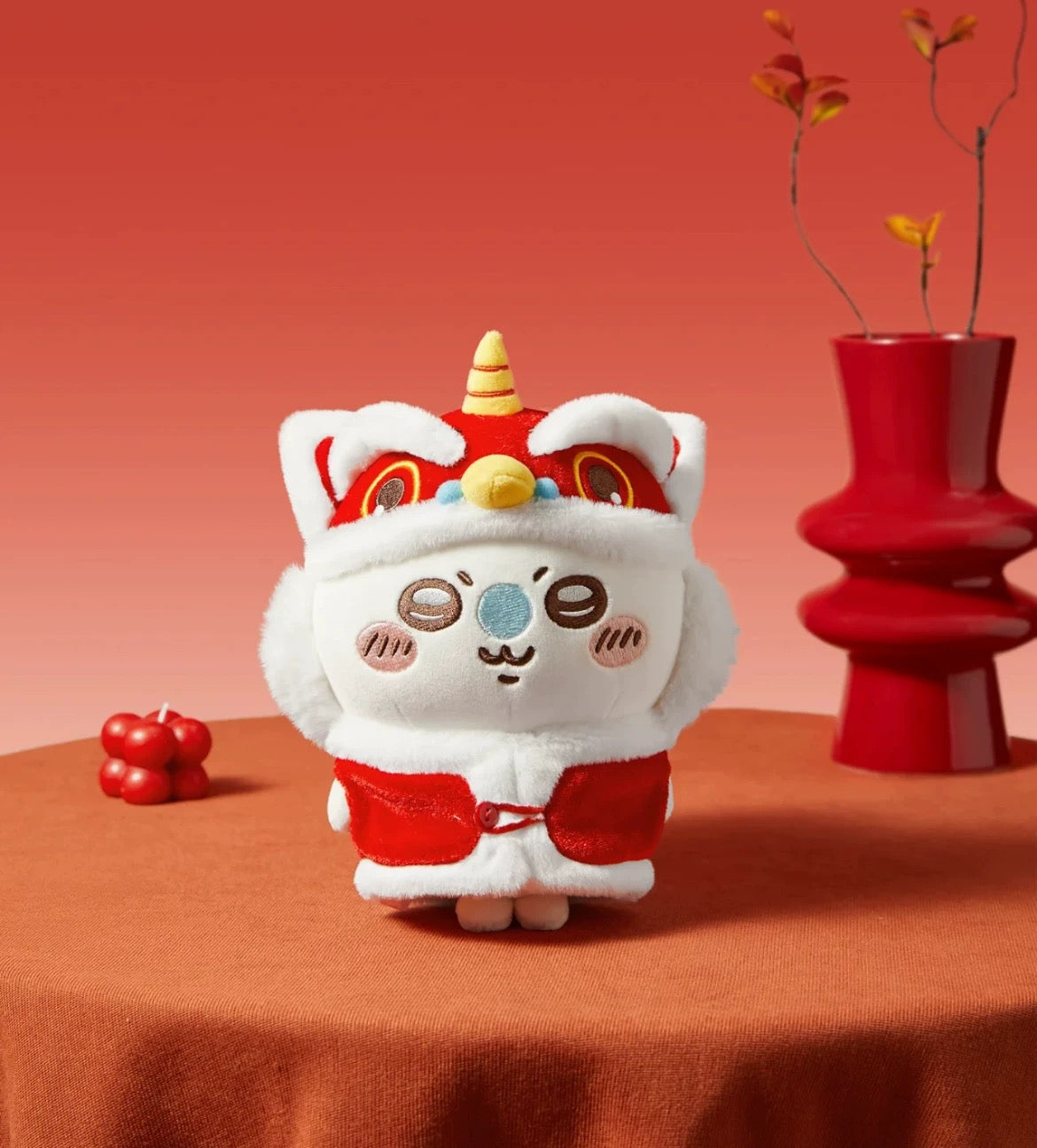 ChiiKawa X Miniso Chinese New Year Limited Series | ChiiKawa Hachiware Usagi Momonga Kurimanju Rakko Plush Doll Kawaii Items Room Decoration doll