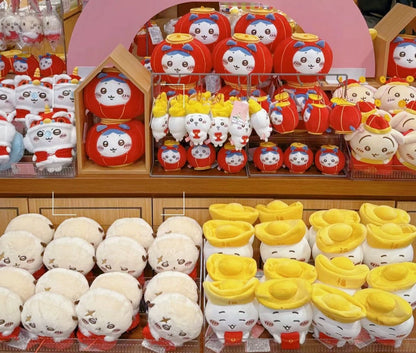 ChiiKawa X Miniso Chinese New Year Limited Series | ChiiKawa Hachiware Usagi Momonga Kurimanju Rakko Plush Doll Kawaii Items Room Decoration doll