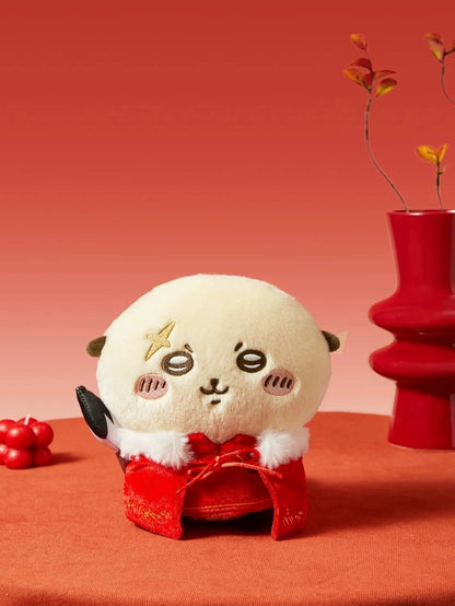 ChiiKawa X Miniso Chinese New Year Limited Series | ChiiKawa Hachiware Usagi Momonga Kurimanju Rakko Plush Doll Kawaii Items Room Decoration doll